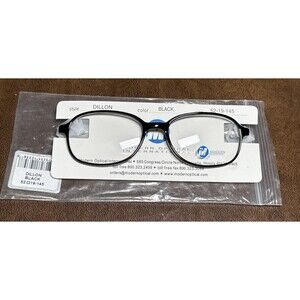 NEW Modern Optical Dillon Black Unisex Eyeglass Glasses Frames 52-19-145